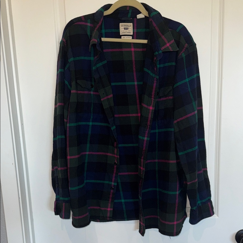 Levi’s Multicolor Flannel Plaid Shirt